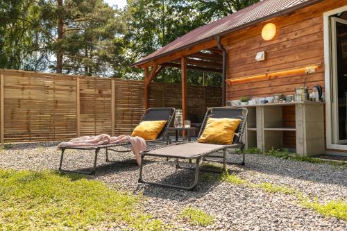 Aed väljaspool majutusasutust Magic new cozy tiny house at private lake