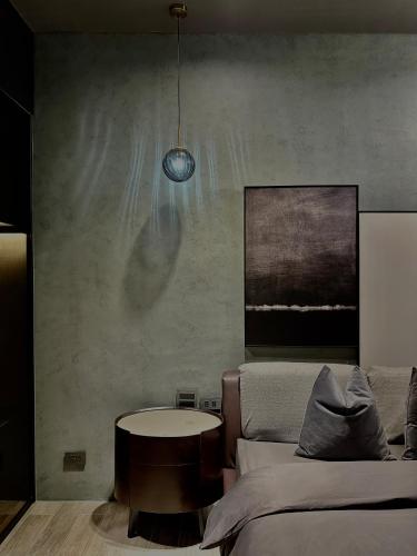 Ein Sitzbereich in der Unterkunft Here Hotel 宅這兒私宅-屏市B宅
