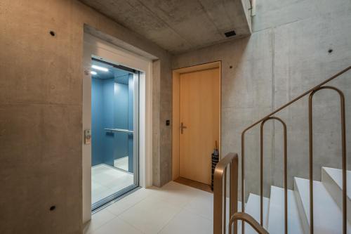 Cama o camas de una habitación en Un écrin face aux bains