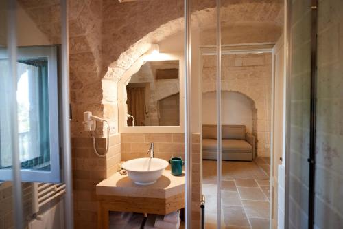 Koupelna v ubytování Masseria Grieco