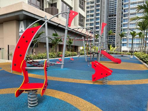 an empty playground in a building with a playground at Bali Residence Melaka near Jonker Street in Melaka