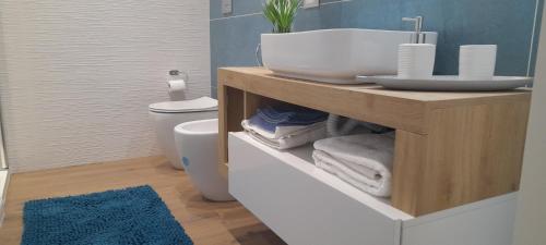 Ένα μπάνιο στο Terra Sinus Luxury apartment