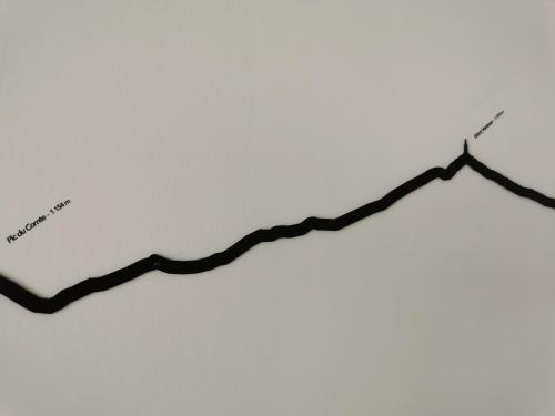 a diagram of a black line on a wall at A-Ventoux Malaucène - Au pied du Ventoux in Malaucène