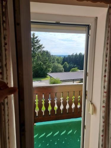 Balkoni atau teres di 1 Zimmer Wohnung in Thermennähe für 2 Personen