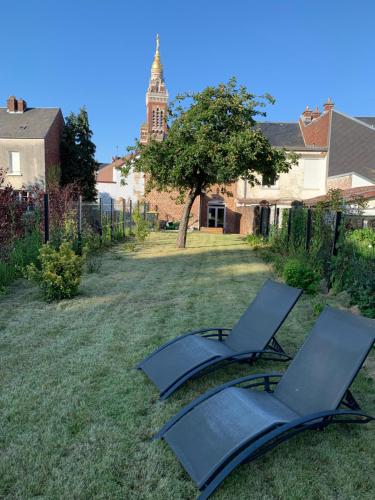 Zahrada ubytování COTTAGE DU PARC