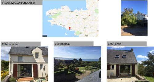 un collage de fotos de casas y casas en Maison Port du Crouesty Morbihan, en Arzon
