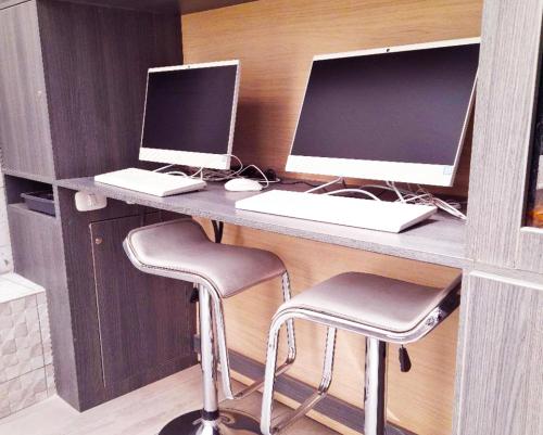 TV o dispositivi per l'intrattenimento presso Hotel La Casa de Irma