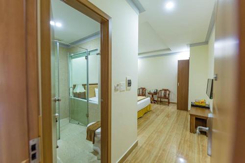 Koupelna v ubytování Hon Dau Resort