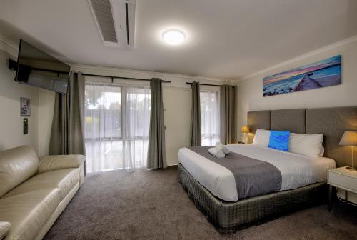Cama o camas de una habitación en Frankston Motel