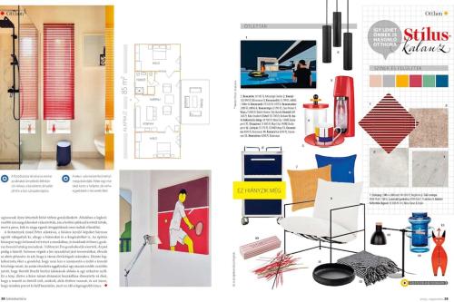 an article in a magazine about furniture and design at Art House - Révfülöp in Révfülöp