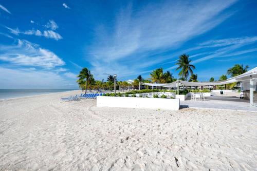 a view of the beach at a resort at Viva Fortuna Beach by Wyndham, A Trademark All Inclusive in Freeport