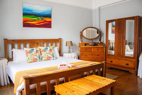 Postel nebo postele na pokoji v ubytování De Oude Yotclub