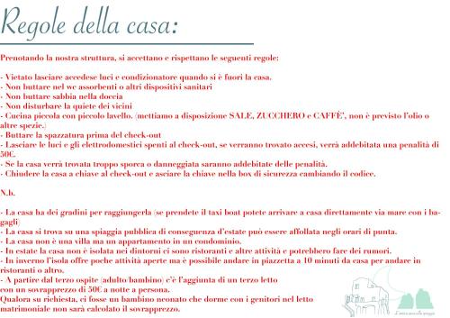 a screenshot of a page of a document at Capri magic house on the beach in Capri
