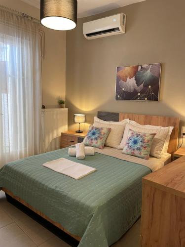 Postel nebo postele na pokoji v ubytování Skiathos home