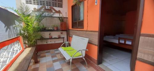 Balkón nebo terasa v ubytování ROSÁRIO TEMPORADA Hostel