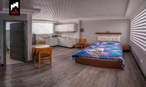 Postel nebo postele na pokoji v ubytování TEYFA Hospedaje - Edificio