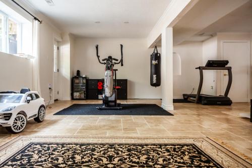 Fitness centrum a/nebo fitness zařízení v ubytování Nature Oasis BarMar 2BR Suite in Dundas close to Webster Falls