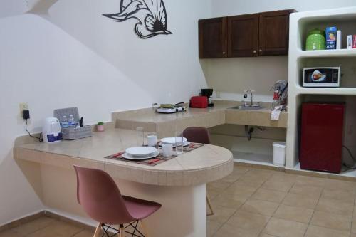 Η κουζίνα ή μικρή κουζίνα στο Oliva's Tiny House