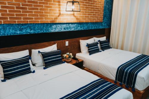 Hotel Casa Pugaにあるベッド