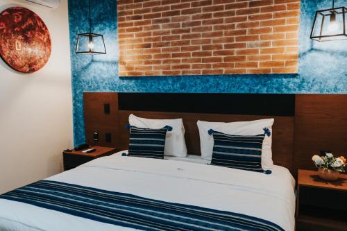 Hotel Casa Pugaにあるベッド
