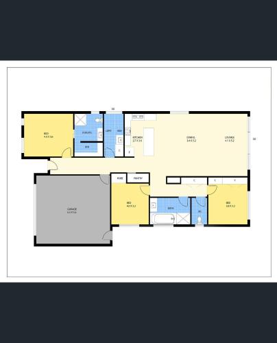 a floor plan of a building at Eco Elegance in Cape Paterson in Cape Paterson