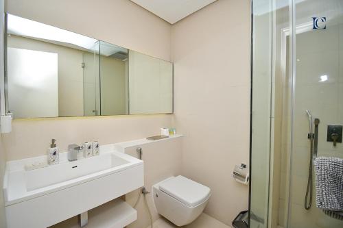 Koupelna v ubytování AST - Modern studio in Dubai Marina