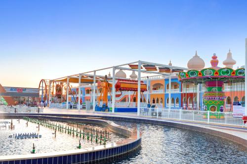 a large amusement park with a water park at Neverland City Hurghada - Pickalbatros in Hurghada