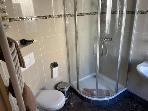 Ein Badezimmer in der Unterkunft Hotel Klement