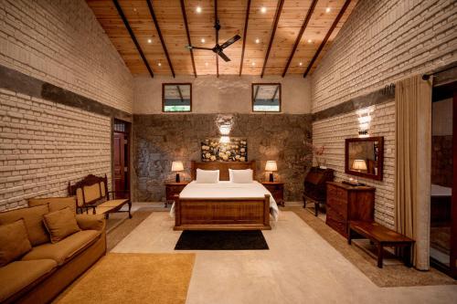 Postel nebo postele na pokoji v ubytování Arsulana Eco Lodge & Spa