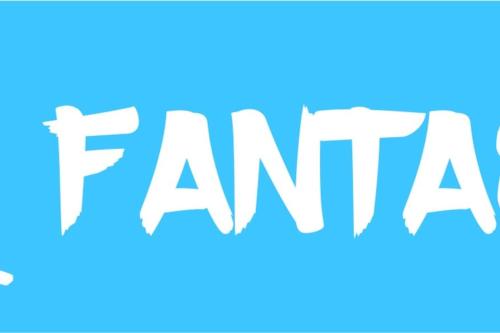 ein Bild des Fanta-Logos auf blauem Hintergrund in der Unterkunft Fantastic - Z6 Room - 304B in Warschau