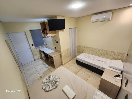 Η κουζίνα ή μικρή κουζίνα στο Hotel Pousada Paraiso Avaré