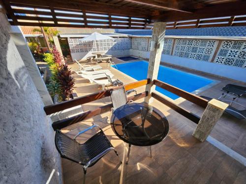 Μπαλκόνι ή βεράντα στο Hotel Pousada Paraiso Avaré