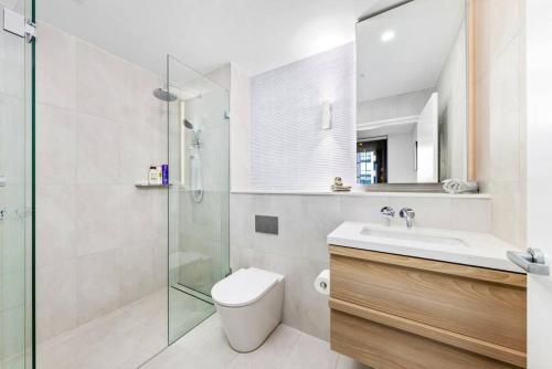Bilik mandi di Adorable 2B Apt near Macquarie Uni