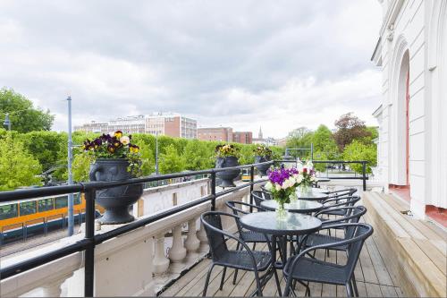 Centralstationens Vandrarhem tesisinde bir balkon veya teras