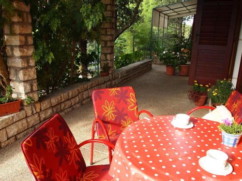 Taman di luar Mala kuća kraj mora