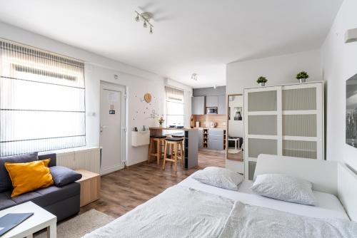 Ένα ή περισσότερα κρεβάτια σε δωμάτιο στο Studio apartman the LITTLE PRINCE apartmani Borik