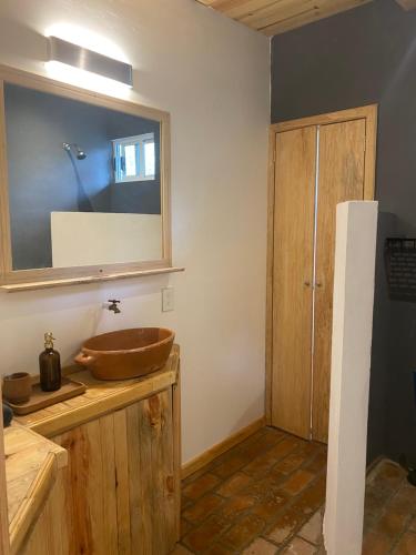 Koupelna v ubytování Rural Getaway: Rancho Chijilté