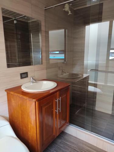Koupelna v ubytování Hotel RA04
