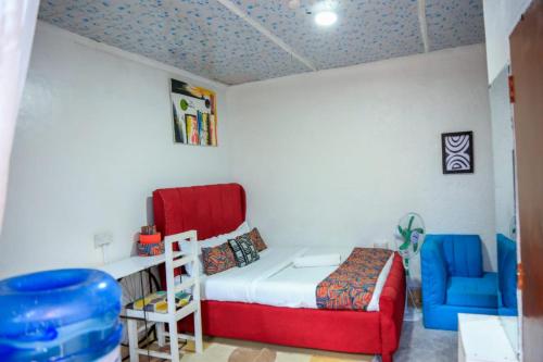 Krevet ili kreveti u jedinici u objektu Nash2 AirbnB - Studio CBD Nakuru