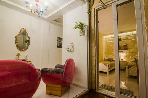 Ruang duduk di Ta' Ġilard - Lovely Renovated Holiday Home