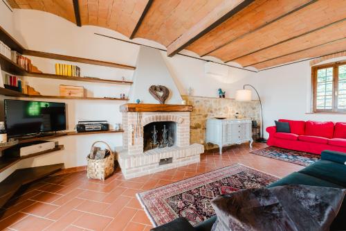 TV a/nebo společenská místnost v ubytování Tognazzi Casa Vacanze - Panoramic Villa