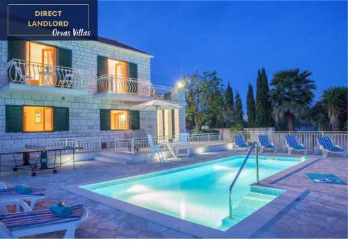 Villa Vjeka Cozy Family Retreat with Heated Pool, Brač Island