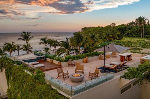 an aerial view of a resort with the ocean at W Punta de Mita in Punta Mita