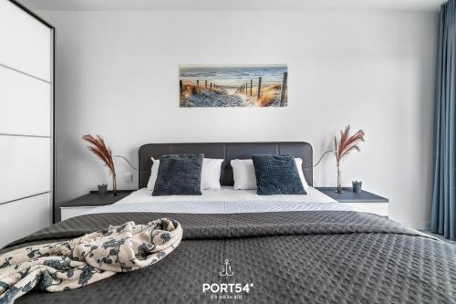 Postel nebo postele na pokoji v ubytování Schleitraum
