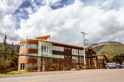 a building on the side of a road at Hacienda del Valle Sagrado in Urubamba