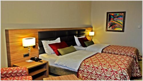 Katil atau katil-katil dalam bilik di Grand Asya Hotel