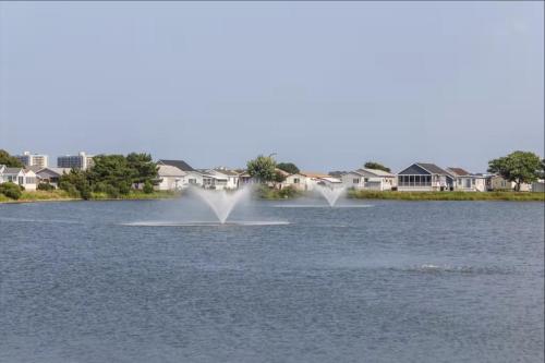 two water fountains in the middle of a lake at Montego Bay - Atlantic 13300 in Ocean City