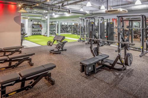 Fitness centrum a/nebo fitness zařízení v ubytování DoubleTree by Hilton Chester