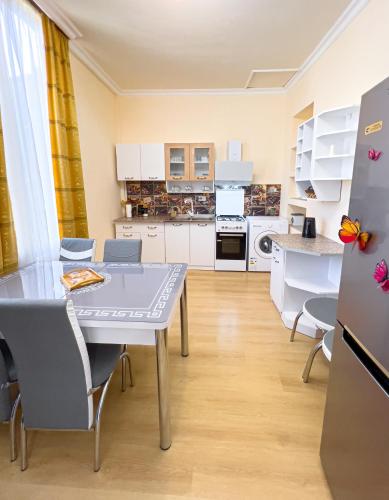 Kuchyň nebo kuchyňský kout v ubytování Apartment Deme