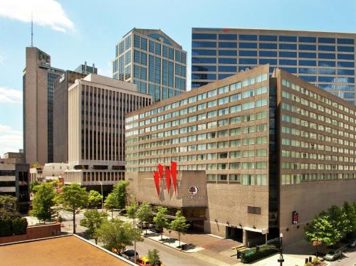 a view of a city with tall buildings at DoubleTree by Hilton Hotel Nashville Downtown in Nashville